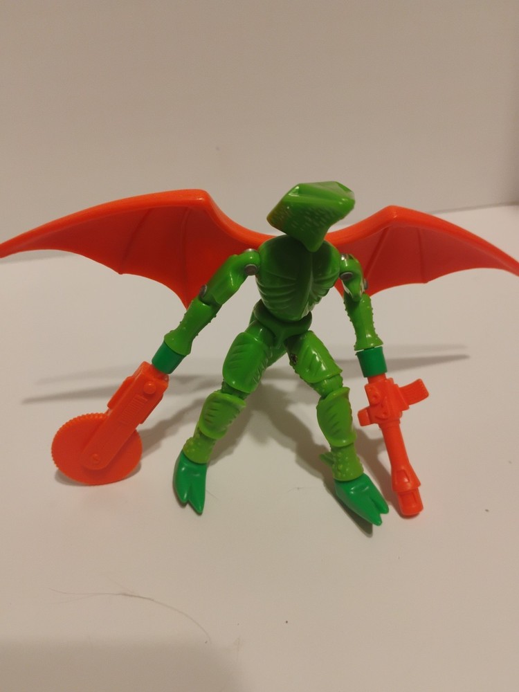 Vintage Micronauts 1978 Repto Alien 100 Percent Complete. Green Brain.