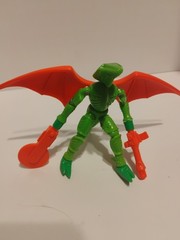 Vintage Micronauts 1978 Repto Alien 100 Percent Complete. Green Brain.