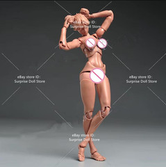 Romankey x COWL 1:12 Suntan Skin Super Jointed Female Head Body 6″ Figure Toys