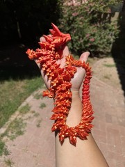 3D Printed Crystal Dragon 21” 60cm Articulated Fidget Toys, Red Gold