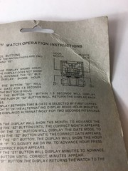 1985 Voltron Impulse, Time Keeper Robot Watch Original Package cardback w bubble