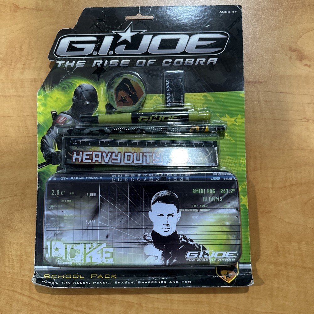 GIJoe School Supply Pack United Kingdom New