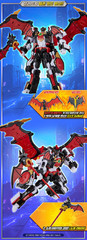 Metal Cardbot W Bloodwing Transforming Action Figure Robot Toy SAMG Korean