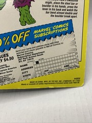 Marvel Super Heroes Incredible Hulk Action Figure 1990 Toy Biz Crushing Arm New
