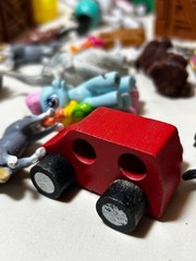 Vintage Lot of Animal Figures Random Mixed Hard Plastic & Rubber Toys