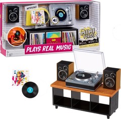 MGA’s Miniverse Real Music Record Player Mini Collectibles Mini Playable Record