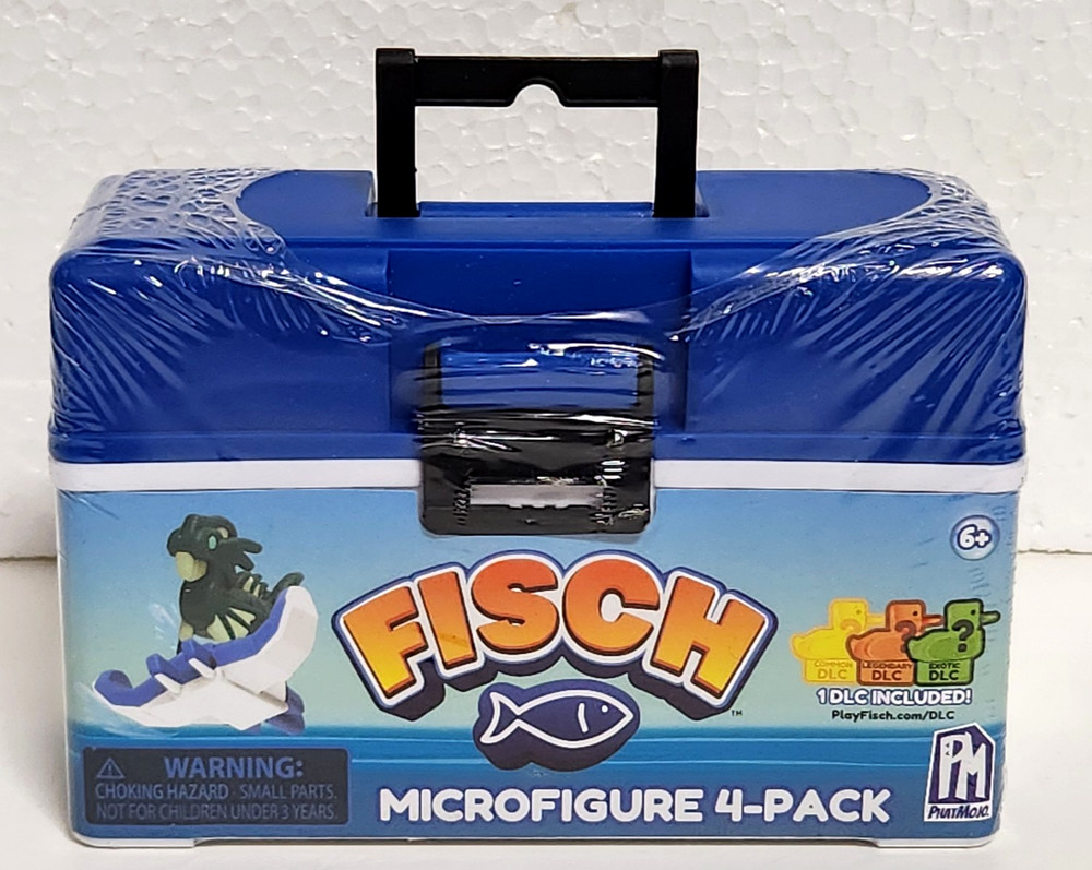 Roblox Fisch Microfigure 4pk & 1 DLC Tacklebox – Blue – PhatMojo