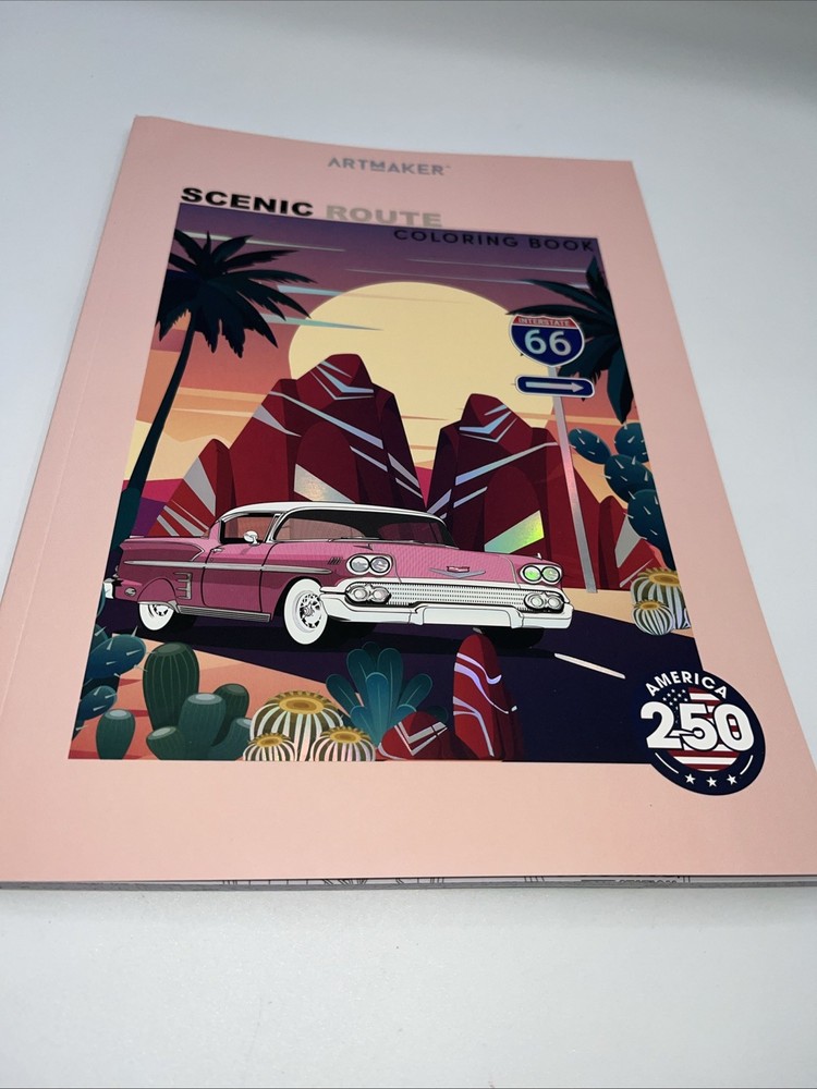 ARTMAKER Scenic Route Coloring Book
