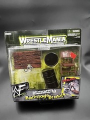 WWF Jakks WrestleMania Grapple Gear 3 Backstage Brawl Playset Sealed Chair Table