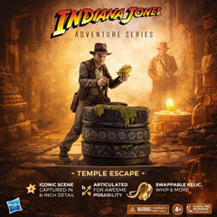 Indiana Jones Temple Escape 6in Action Figure Disney Adventure Series F6057