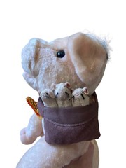 *1998 Vintage Universal “BABE” 14″ Talking Interactive Plush Pig w/Mice