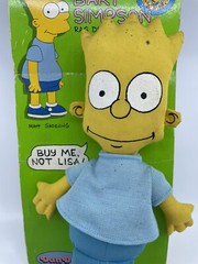 THE SIMPSONS BART SIMPSON RAG DOLL DAN DEE 1990 VINTAGE GROENING