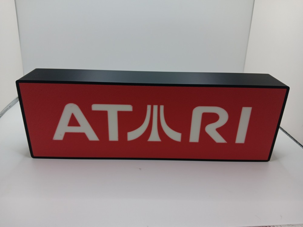 Retro ATARI 10″ Light box sign display Atari Video Games Light box sign