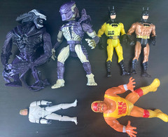 Lot of 90s Figures, Star Wars Luke Stormtrooper, Alien Predator, Batman, Hulk