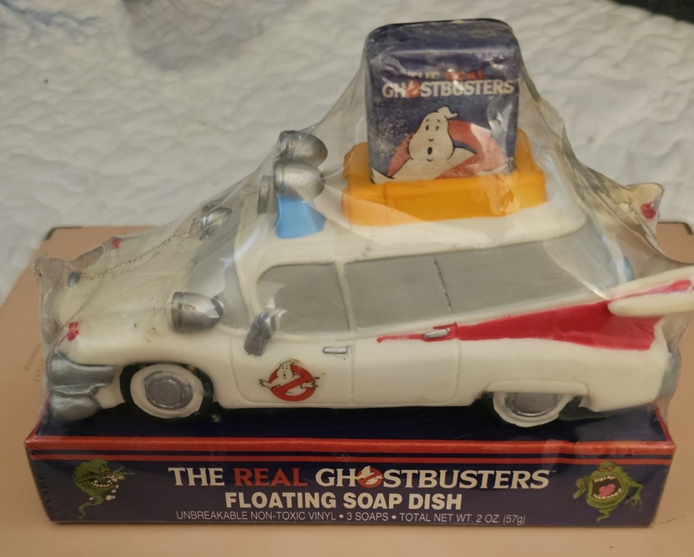 Vintage The Real Ghostbusters Floating Soap Dish In Original Sealed Packaging