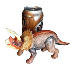 Triceratops Dinosaur 7.5 in Toy Poseable Figure PVC Plastic KG22007Y Indonesia