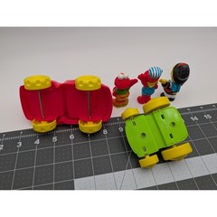 Sesame Street Elmo Big Bird Toy Vehicles Figures Red Green Yellow Fireman Sailor