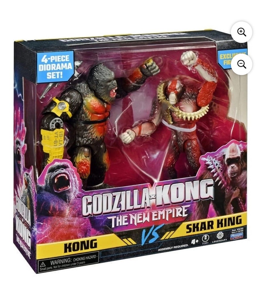 MonsterVerse GODZILLA x KONG the New Empire (2024) KONG vs SKAR KING Figures!