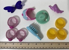 My Little Pony Accessories LOT Fence Shoes Brush Saddle Wing Cowboy Hat 11 pcs.