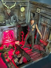 Custom DIORAMA 1:10 Scale ASH vs EVIL DEAD “CABIN” – Ideal for 7″ Action Figures