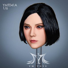 YMTOYS 1/6 YMT041 Ling Cool Girl Head Carved Model Toys