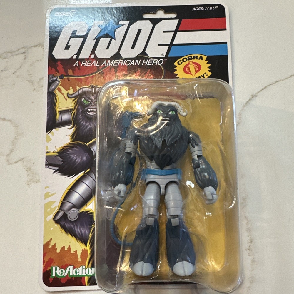 GI Joe ReAction Super 7, Cobra Fatal Fluffy, O-ring Figure, New, Ultra Rare