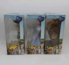 Wizard of Oz Brass Key Porcelain Doll Set of 5 Dorothy Toto Tin Man Scarecrow
