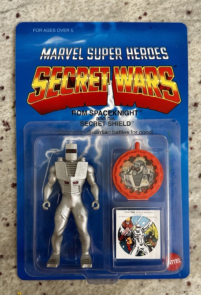 Custom “Mattel” Secret Wars ROM – The Spaceknight – MOC with Secret Shield!