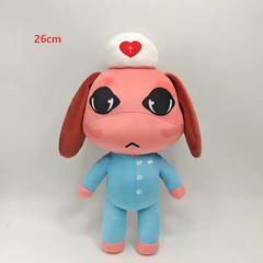 New Horror Animal Hospital Plush Toy Blue Dog Soft Stuffed Cartoon Doll