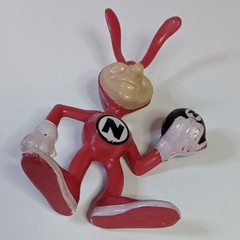 4 Vintage 1980s Dominos Pizza Avoid the Noid Bomb Advertising Mini Figure Set