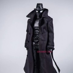 1/12 Spider-Man Noir Black Wired Trench Coat For 6″ ML Action Figure Body New