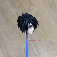 1/12 Painted DEATH NOTE Yagami Light Head Carving For 6″ SHF Vtoys Figure Body