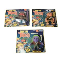 Vintage Battle Trolls Lot Of (3) 1992 Hasbro New Sealed Toy Collectible