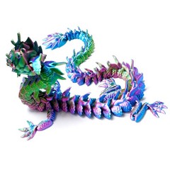26.77inch 3D Printed Dragon Model,Articulated Animals figure,Toys Home Decor