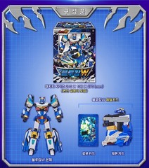 [2025 NEW] SAMG Metal Cardbot W BLUECOP W Transforming Robot Police Car Figure