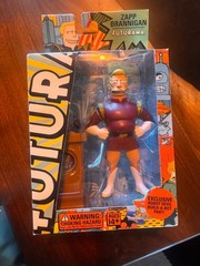 Toynami Futurama Zap Brannigan figure NIB, JSA COA.