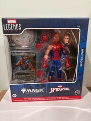Marvel Legends Magic the Gathering Battle Damaged Spider-Man NIB Fast Ship
