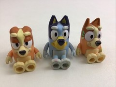 Bluey Dog Figures Toy Extended Family Blue Large Lot Moose Toys 14pcs