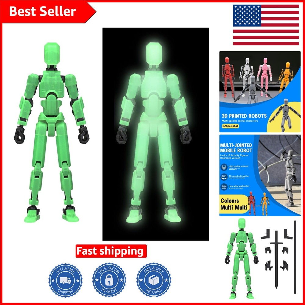 Soozafone’s T13 3D Printed Action Figure – Custom Colors & Accessories Included
