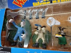 Wallace & Gromit Curse Of Were Rabbit Carrot Collector Figure Set 2005 w/Box SEE