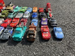 40 Loose Disney Pixar Cars Mostly Diecast Figures 1:55 Mater Sally Racecar Used
