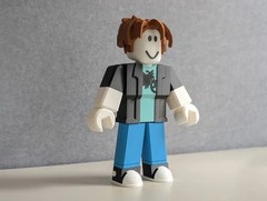 R0BL0X Bacon Hair 6 in Figurine Toy For Kids Teens & Adults 3D Printed Videogame