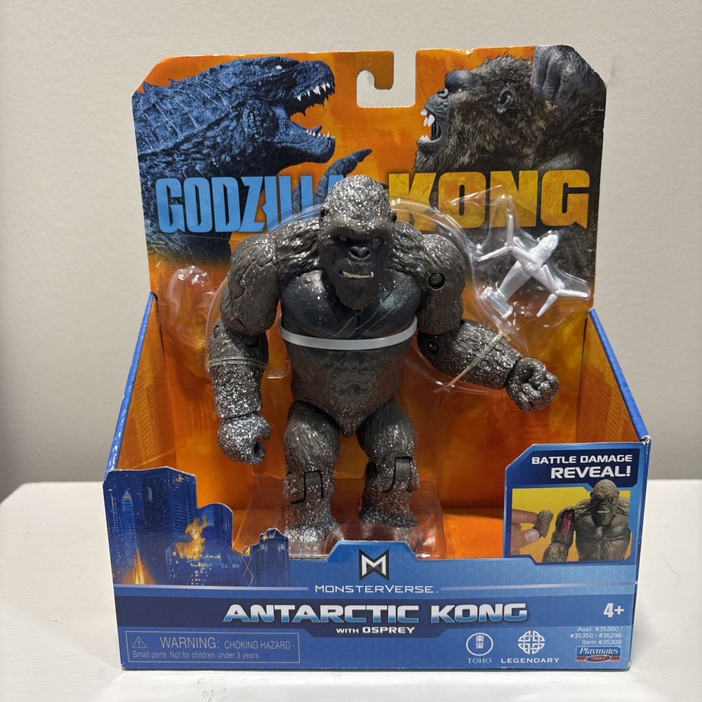 Godzilla vs Kong ANTARCTIC KONG with Osprey Playmates Monsterverse 6″ King Kong