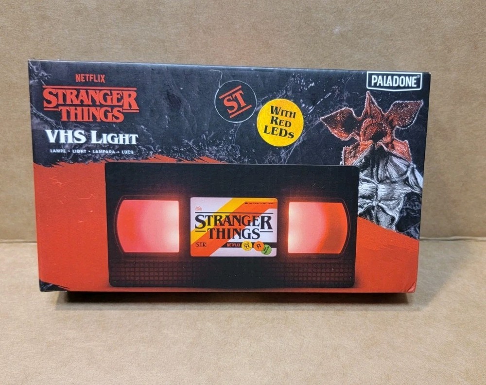 Stranger Things VHS Light Paladone Red LED New