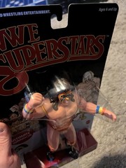 WWE Mattel LJN SUPERSTARS ULTIMATE WARRIOR Figure CHASE BLACK CARD wwf hasbro
