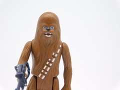 Vintage Star Wars Chewbacca action figure original KENNER 1978 No COO Gun damage