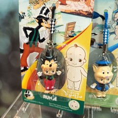 KEWPIE Baby Disney THREE LITTLE PIGS & WOLF 1.5″ Mini Figure KEYCHAIN CHARM Toy