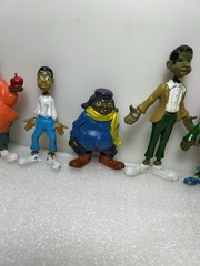 FAT ALBERT AND THE JUNKYARD GANG COSBY KIDS ACTION FIGURES. FULL SET OF 8