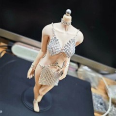 1Set 1:6 Scale Chain Outfit Clothes For Action Figure Body 12″ Female Toys