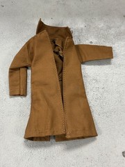 SU-CH-LTC-GB-BRN: 1/12 Brown Wired Trench Coat for 6″ action figure